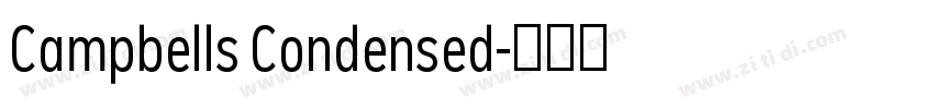 Campbells Condensed字体转换
